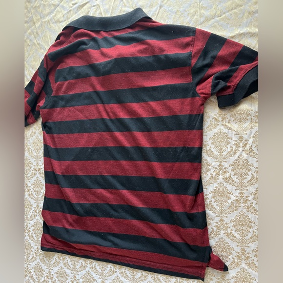 Size XL Royal Heritage Men’s Polo Shirt Red and Black Stripes - Picture 4 of 7